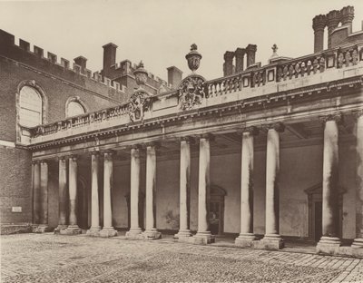 Hampton Court Palace, Colonnade to Kings Entrance  av Charles Latham