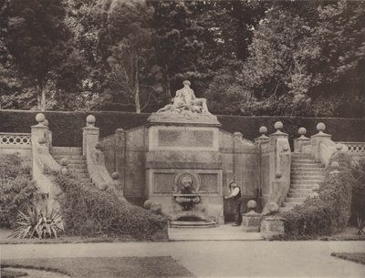Mural Fountain in the Garden at Bowood, Wilts  av Charles Latham