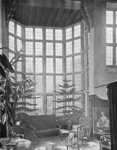 Stanway: Det stora fönstret i hallen av Charles Latham