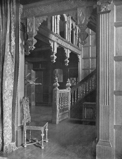 Hallen och trappan av Charles Latham