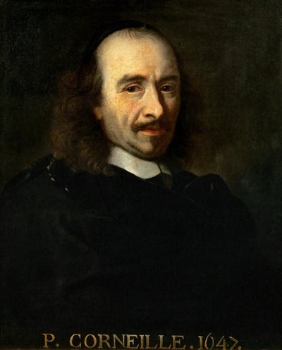 Porträtt av Pierre Corneille 1606-1684 av Charles Le Brun