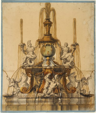 Förslag till en fontän i Versailles av Charles Le Brun
