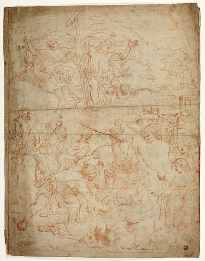 Stening av Sankt Stefan av Charles Le Brun