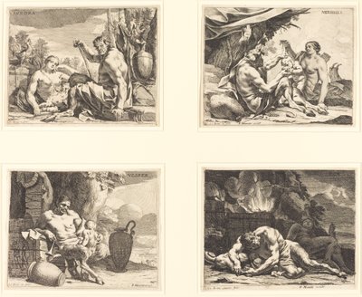 De fyra tiderna på dygnet av Charles Le Brun
