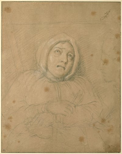 Markisinnan de Brinvilliers på väg mot sin död av Charles Le Brun