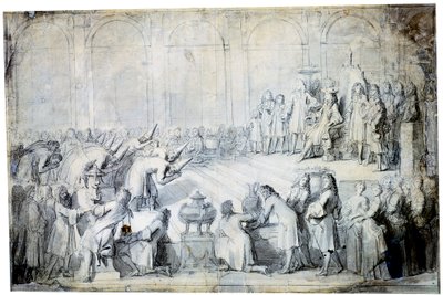 De siamesiska ambassadörerna inför kungen, 1686 av Charles Le Brun
