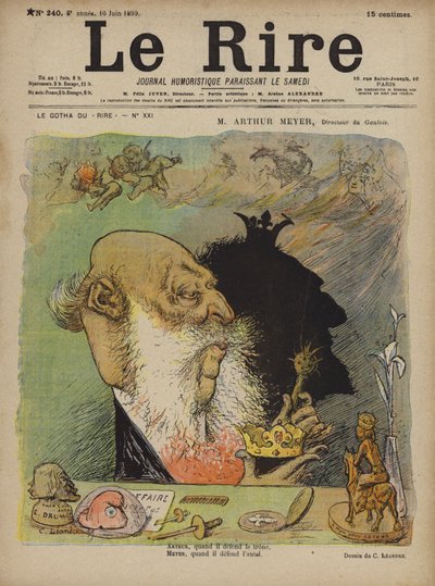 Arthur Meyer, Illustration för Le Rire av Charles Leandre