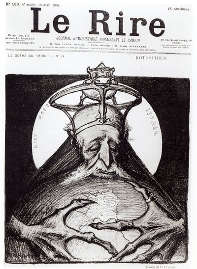 Karikatyr av familjen Rothschild från 