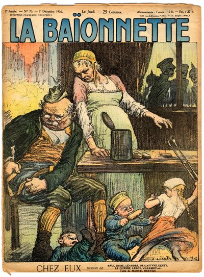 Omslag till "" La Baionnette"", Satirical en Colors av Charles Leandre