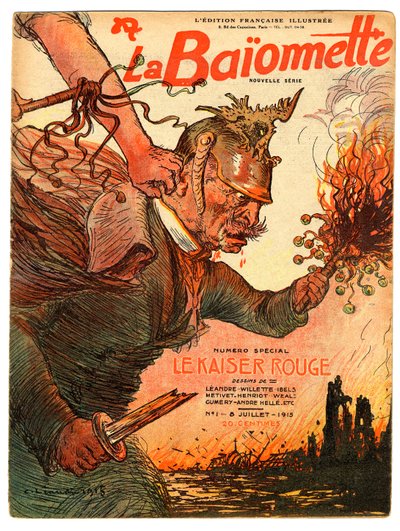Omslag till "" La Baionnette"", Satirical en Colors av Charles Leandre