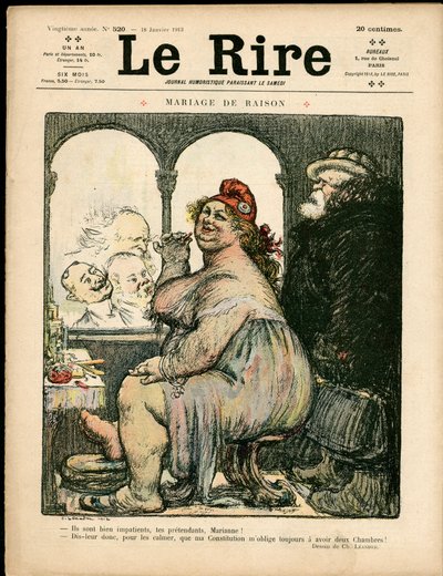 Omslag till "" The Laughs", Satirical in Colors av Charles Leandre