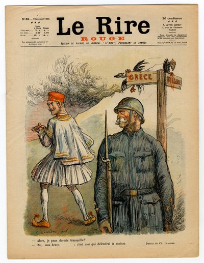 Omslag till "" The Red Laughter", Satirical in Colors av Charles Leandre