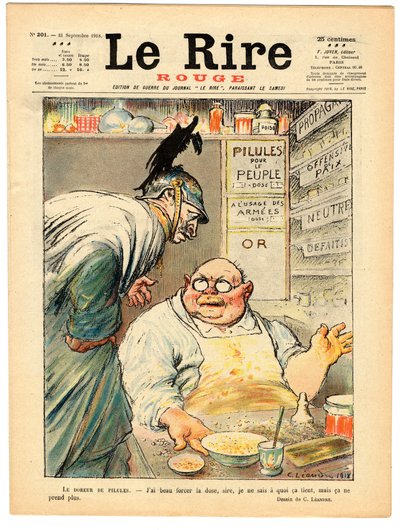 Omslag till "" The Red Laughter", Satirical in Colors av Charles Leandre