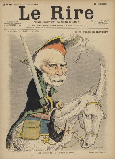 Av Saulce De Freycinet, Illustration för Le Rire av Charles Leandre