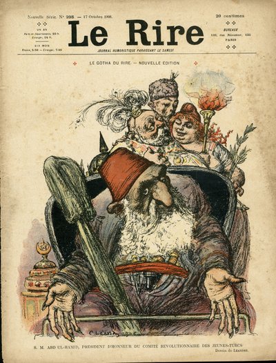 Illustration av Charles Leandre (1862-1934) för omslaget till Le Rire av Charles Leandre