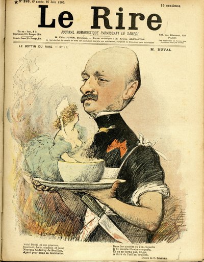 Illustration av Charles Leandre (1862-1934) för omslaget till Le Rire av Charles Leandre