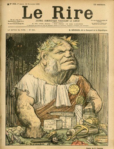 Illustration av Charles Leandre (1862-1934) för omslaget till Le Rire, nr 263 av Charles Leandre