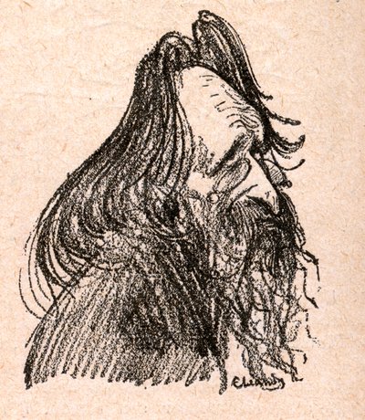 Jules Guesde (1845-1922) fransk politiker - gravyr i "Our Dear Sovereign" av Paul Bosq - illustration av Charles Leandre (1862-1934) 1898 - av Charles Leandre