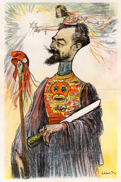 Paul Doumer (1857-1932) - Tecknad av Charles Leandre (1862-1934) i ""Le Rire""" 1902 av Charles Leandre
