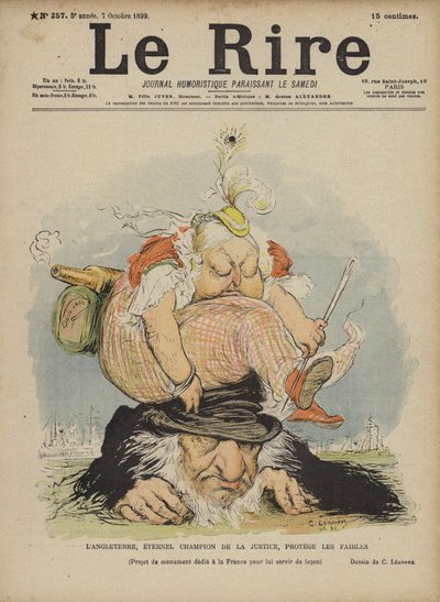 Drottning Victoria, Illustration för Le Rire av Charles Leandre