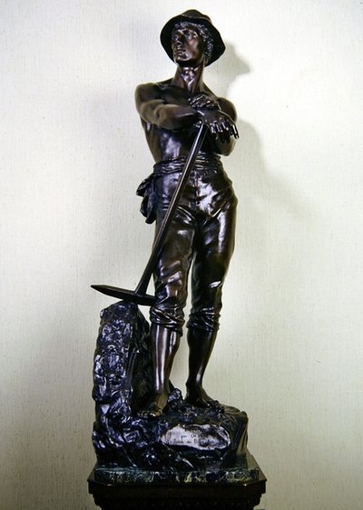 The Minor (brons på marmorbas) av Charles Levy