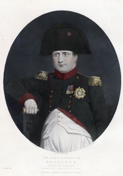 Senaste porträtt av Napoleon ombord på Bellerophon - Eastlake, Sir Charles Lock (1793-1865) - 1815 - Etsning, akvarell - 29,5x22,4 - Privat samling av Charles Lock Eastlake