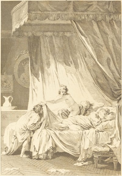 Mona Lisa: Sängen av Charles Louis Lingée after Jean Honoré Fragonard