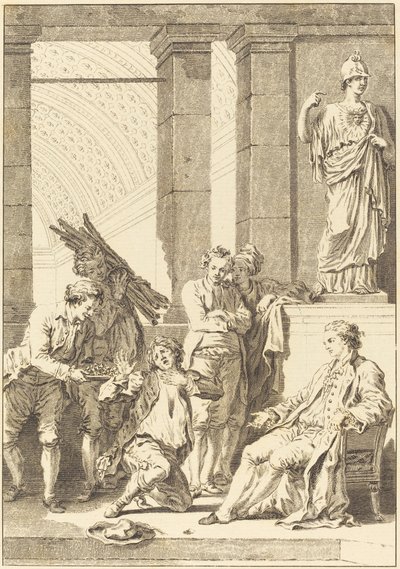 Bonden av Charles Louis Lingée after Jean Honoré Fragonard