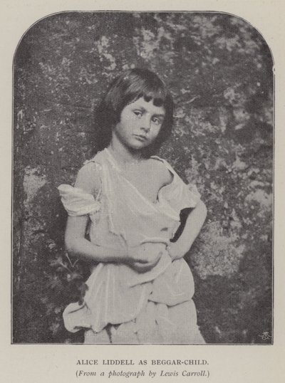 Alice Liddell som Beggar-Child (s/v foto) av Charles Lutwidge Dodgson