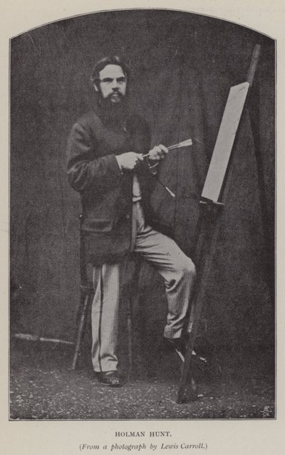 Holman Hunt (s/v foto) av Charles Lutwidge Dodgson