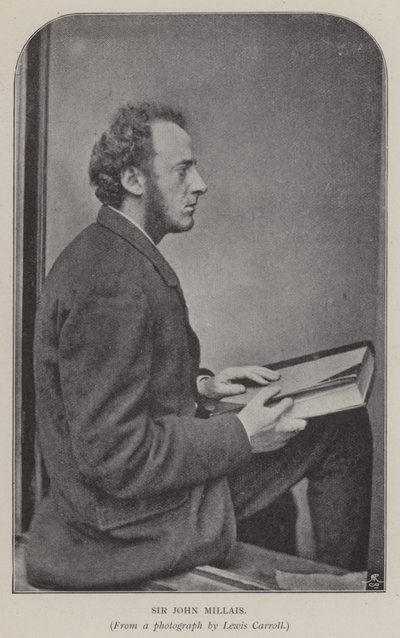Sir John Millais (s/v foto) av Charles Lutwidge Dodgson