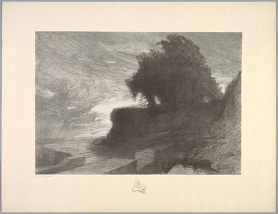 Landskapssvit: Landscape, Plate 4, Note, Snake av Charles Marie Dulac