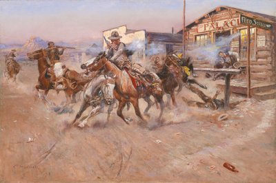 Rök av en .45 av Charles Marion Russell