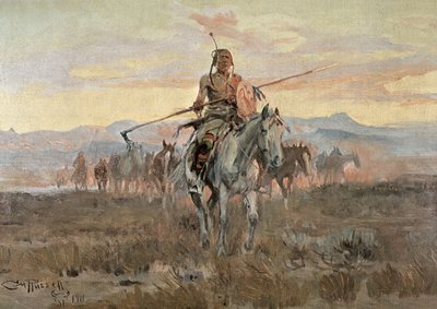 Stulna hästar av Charles Marion Russell