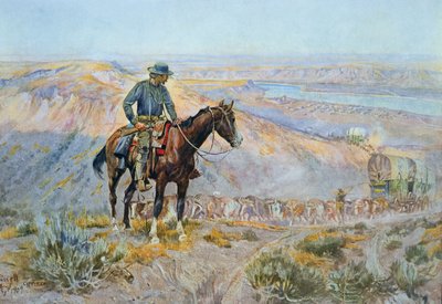 The Wagon Boss (olja på duk) av Charles Marion Russell