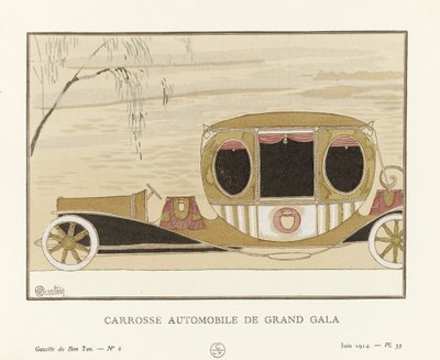 Grand Gala Motor Carriage, pub. 1914 (stenciltryck) av Charles Martin