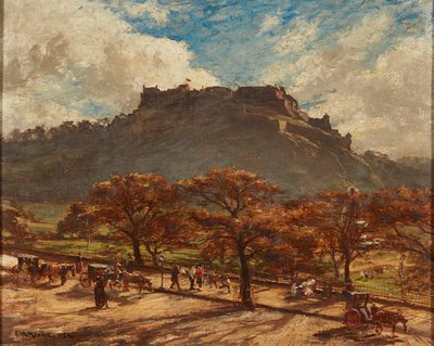 Edinburgh Castle (olja på duk) av Charles Martin Hardie