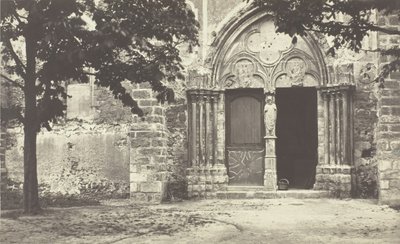 Kyrkan i Villeneuve le Comte, Seine-et-Marne Kyrkan i Villeneuve le Comte, Seine-et-Marne, 1862. av Charles Marville