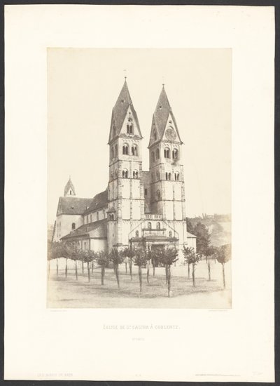 S:t Castors kyrka i Coblentz av Charles Marville