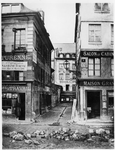 Paris 4 rue de Breteuil, vy tagen från rue Reaumur mot rue Vaucanson, 1858-78 av Charles Marville