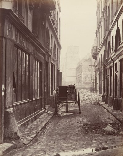 Rue Estienne, från Rue Boucher, 1862-65. av Charles Marville