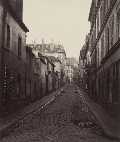 Rue Neuve-Coquenard från Rue Lamartine, 1870-talet. av Charles Marville