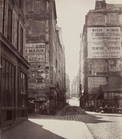 Rue Saint-Jacques,1864- före februari 1867 (foto) av Charles Marville