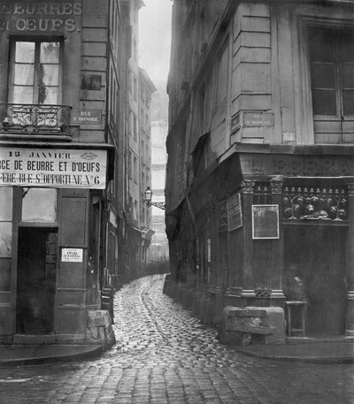Rue Tirechape, från rue St. Honore, Paris, 1858-78 av Charles Marville