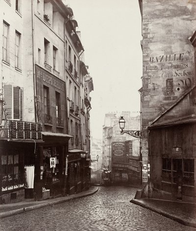 Rue de la Montagne-Sainte-Geneviève nära korsningen av Rue LaPlace..., 186569. av Charles Marville