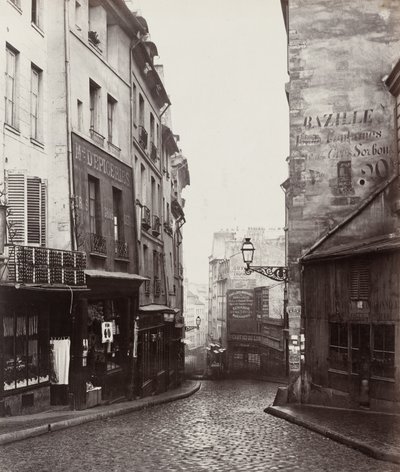Rue de la Montagne-Sainte-Geneviève nära korsningen av Rue Laplace av Charles Marville