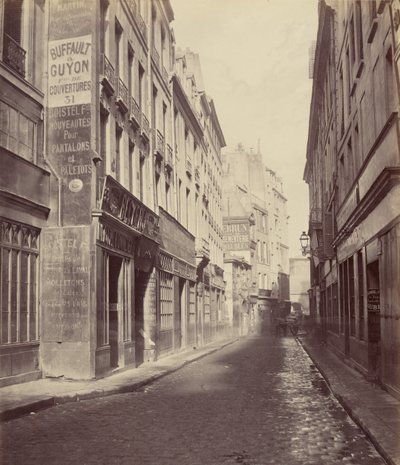 Rue des Bourdonnais från Rue de Rivoli av Charles Marville