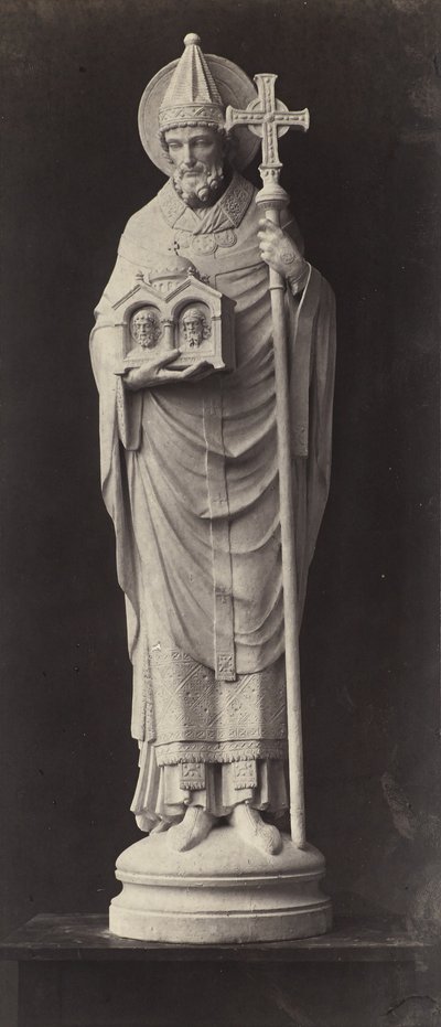 Staty från Louvren (albumin silvertryck) av Charles Marville