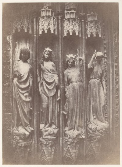 Dygderna som krossar lasterna, Strasbourgs katedral av Charles Marville