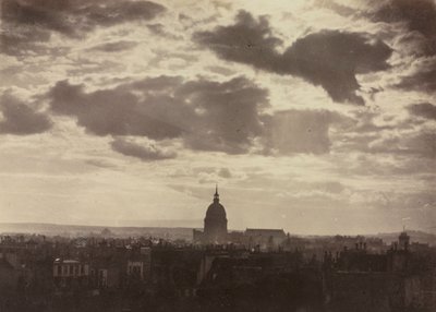 Untitled Cloud Study with Les Invalides, 1860. av Charles Marville